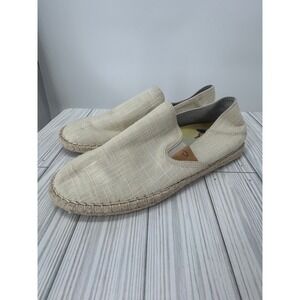 OluKai Kaula Pa'a Kapa Espadrille‎ Slip On Loafer Shoes Beige Women's Size 8
